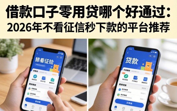 借款口子零用贷哪个好通过?2026年不看征信秒下款的平台推荐 2026年不看征信秒下款的平台推荐