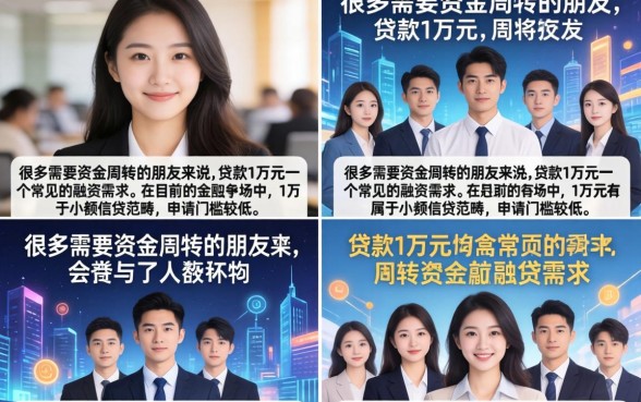 贷款贷1万块钱需要什么条件？哪个平台利息低容易通过？