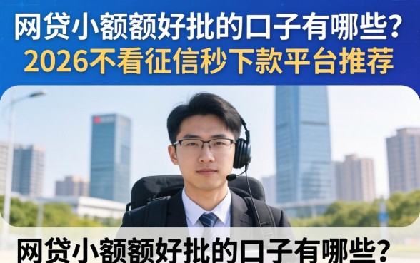 网贷小额度好批的口子有哪些？2026不看征信秒下款平台推荐
