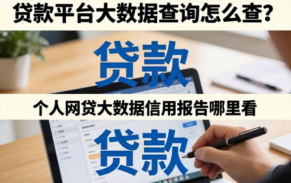 贷款平台大数据查询怎么查?个人网贷大数据信用报告哪里看 个人网贷大数据信用报告哪里看