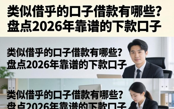 类似借乎的口子借款有哪些?盘点2026年靠谱的下款口子 盘点2026年靠谱的下款口子