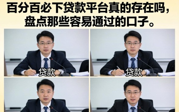 百分百必下贷款平台真的存在吗,盘点那些容易通过的口子 百分百必下贷款平台真的存在吗