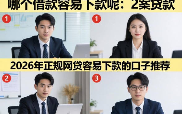 2026年正规网贷容易下款的口子推荐