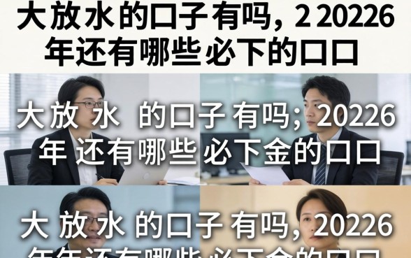 2026年还有哪些必下的口子