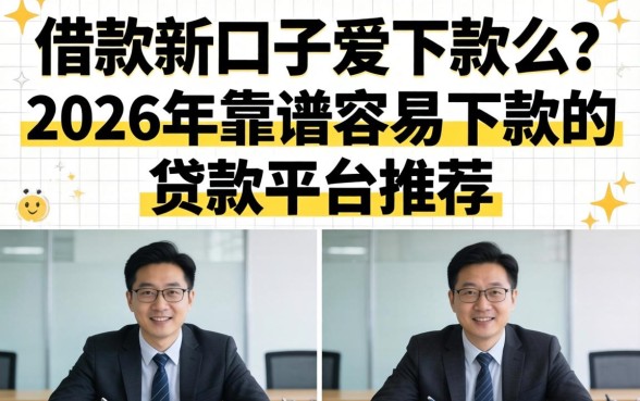 2026年靠谱容易下款的贷款平台推荐