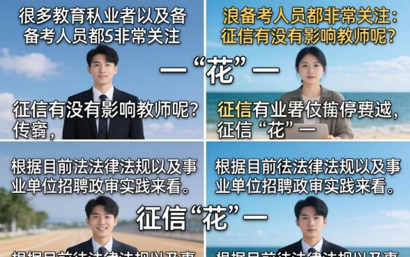征信花了影响教师吗，征信不好能考教师编制吗