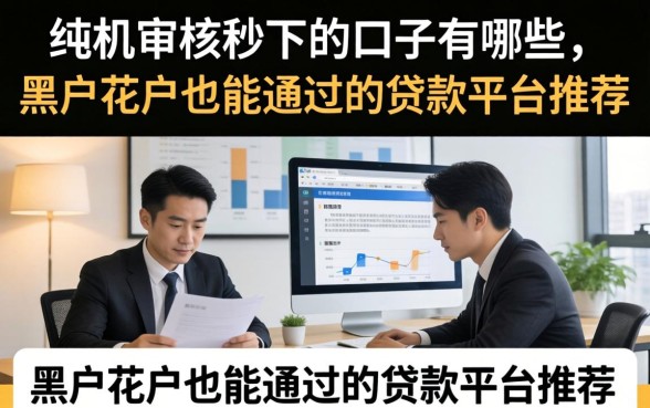 纯机审核秒下的口子有哪些,黑户花户也能通过的贷款平台推荐 黑户花户也能通过的贷款平台推荐