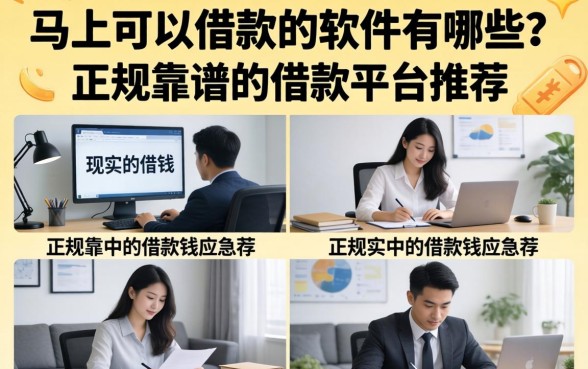 马上可以借款的软件有哪些?正规靠谱的借款平台推荐 马上可以借款的软件有哪些