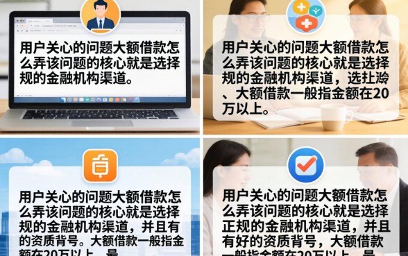 大额贷款怎么贷容易通过