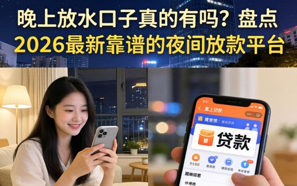 晚上放水口子真的有吗?盘点2026最新靠谱的夜间放款平台 盘点2026最新靠谱的夜间放款平台