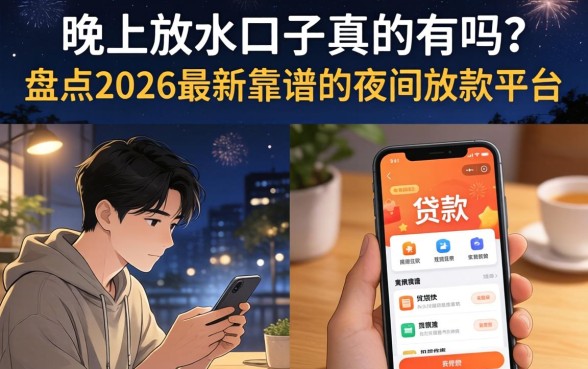 晚上放水口子真的有吗?盘点2026最新靠谱的夜间放款平台 盘点2026最新靠谱的夜间放款平台