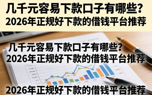 几千元容易下款口子有哪些?2026年正规好下款的借钱平台推荐 2026年正规好下款的借钱平台推荐