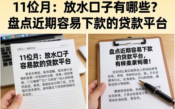 11月份的放水口子有哪些?盘点近期容易下款的贷款平台 盘点近期容易下款的贷款平台