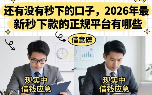 还有没有秒下的口子,2026年最新秒下款的正规平台有哪些 2026年最新秒下款的正规平台有哪些