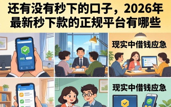 还有没有秒下的口子,2026年最新秒下款的正规平台有哪些 2026年最新秒下款的正规平台有哪些