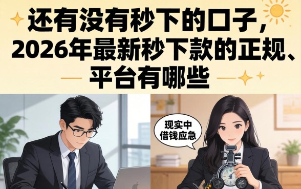 还有没有秒下的口子,2026年最新秒下款的正规平台有哪些 2026年最新秒下款的正规平台有哪些