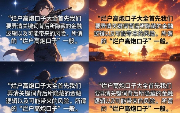 烂户高炮口子大全哪里找？2026最新必下款渠道盘点