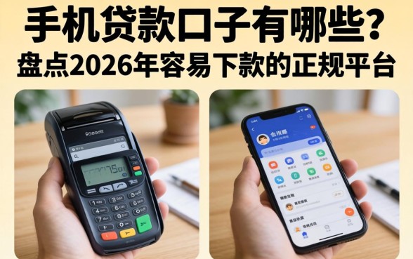 手机贷款口子有哪些？盘点2026年容易下款的正规平台