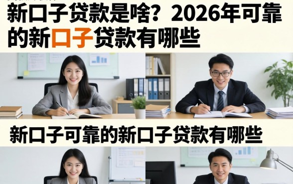 新口子贷款是啥？2026年可靠的新口子贷款有哪些