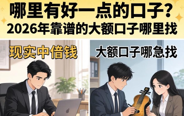 哪里有好一点的口子？2026年靠谱的大额口子哪里找