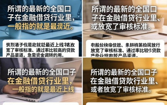 全国最新口子有哪些？2026年靠谱下款渠道大全