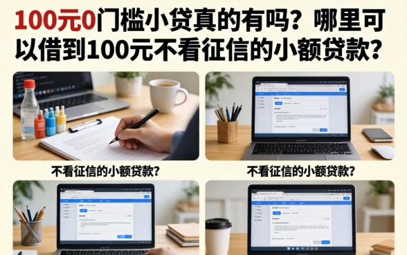100元0门槛小贷真的有吗？哪里可以借到100元不看征信的小额贷款？