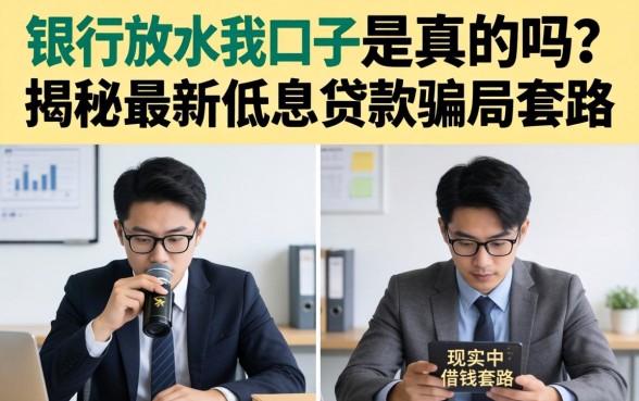 银行放水的口子是真的吗?揭秘最新低息贷款骗局套路 揭秘最新低息贷款骗局套路