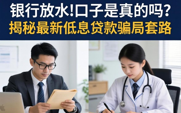 银行放水的口子是真的吗?揭秘最新低息贷款骗局套路 揭秘最新低息贷款骗局套路