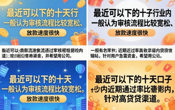 最近能下的十天口子有哪些