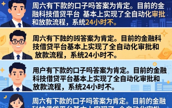 周六有下款的口子吗，周末也能下款的网贷平台推荐