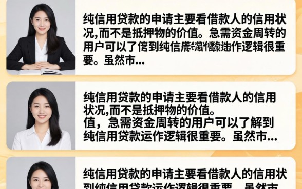 纯信用贷款的申请条件有哪些