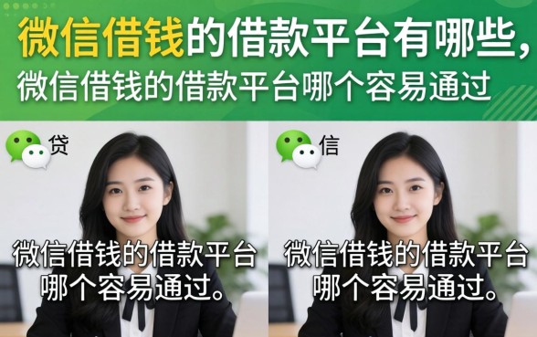 微信借钱的借款平台有哪些，微信借钱的借款平台哪个容易通过