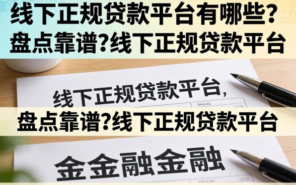 线下正规贷款平台有哪些?盘点靠谱的线下正规贷款平台 盘点靠谱的线下正规贷款平台