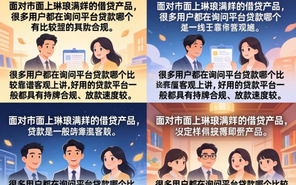 平台贷款哪个好用?盘点2026年正规靠谱的低息贷款平台 盘点2026年正规靠谱的低息贷款平台