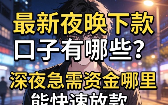 深夜急需资金哪里能快速放款