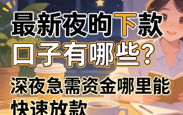 深夜急需资金哪里能快速放款
