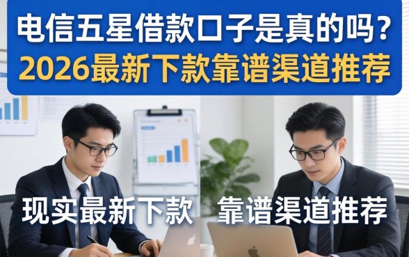 电信五星借款口子是真的吗?2026最新下款靠谱渠道推荐 2026最新下款靠谱渠道推荐