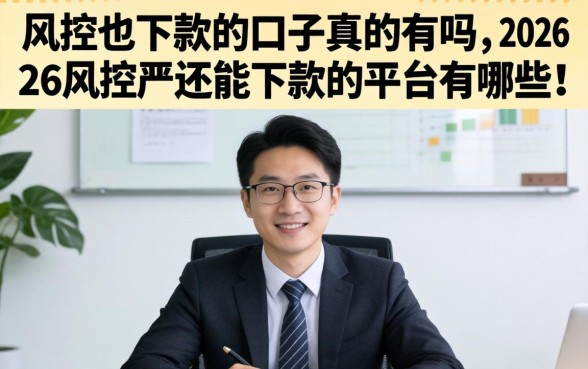 风控也下款的口子真的有吗，2026风控严还能下款的平台有哪些