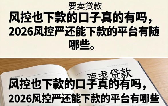 2026风控严还能下款的平台有哪些