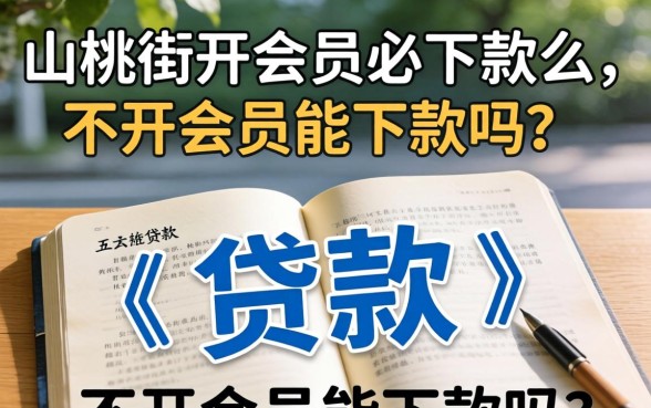 山桃街开会员必下款么