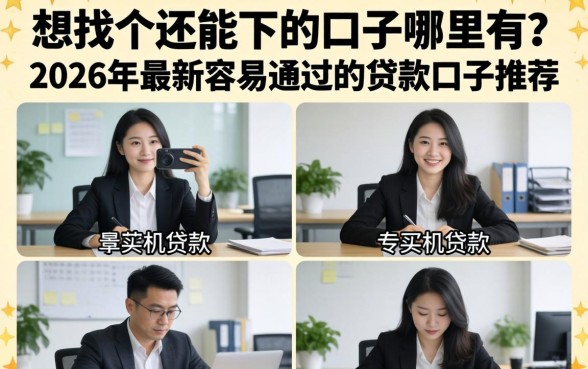 2026年最新容易通过的贷款口子推荐