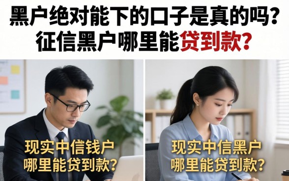 黑户绝对能下的口子是真的吗