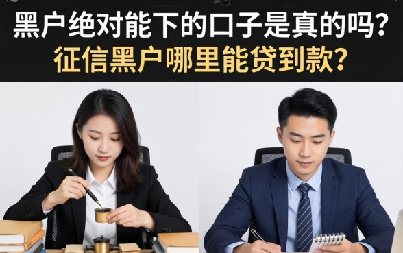 黑户绝对能下的口子是真的吗