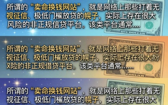 卖命换钱网站是真的吗？揭秘那些拿命换钱的黑暗交易陷阱