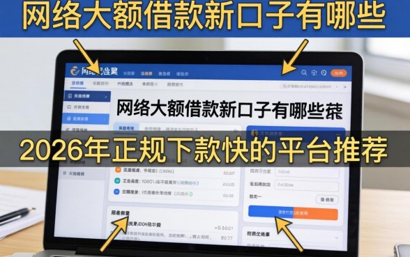 网络大额借款新口子有哪些,2026年正规下款快的平台推荐 2026年正规下款快的平台推荐