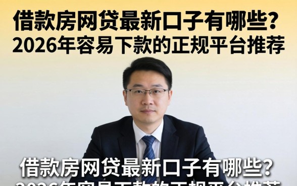 借款房网贷最新口子有哪些?2026年容易下款的正规平台推荐 2026年容易下款的正规平台推荐