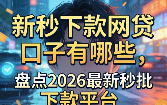 新秒下款的网贷口子有哪些,盘点2026最新秒批下款平台 盘点2026最新秒批下款平台