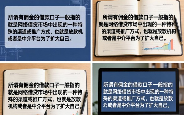 有佣金的借款口子真的吗