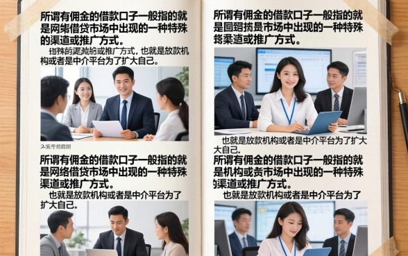 有佣金的借款口子真的吗