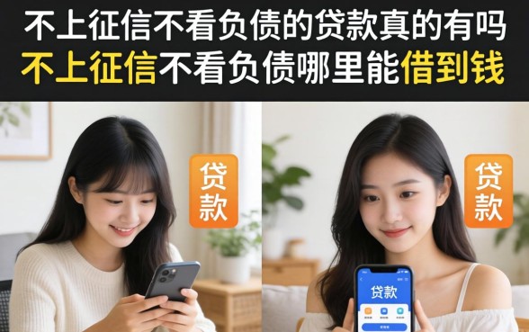 不上征信不看负债的贷款真的有吗